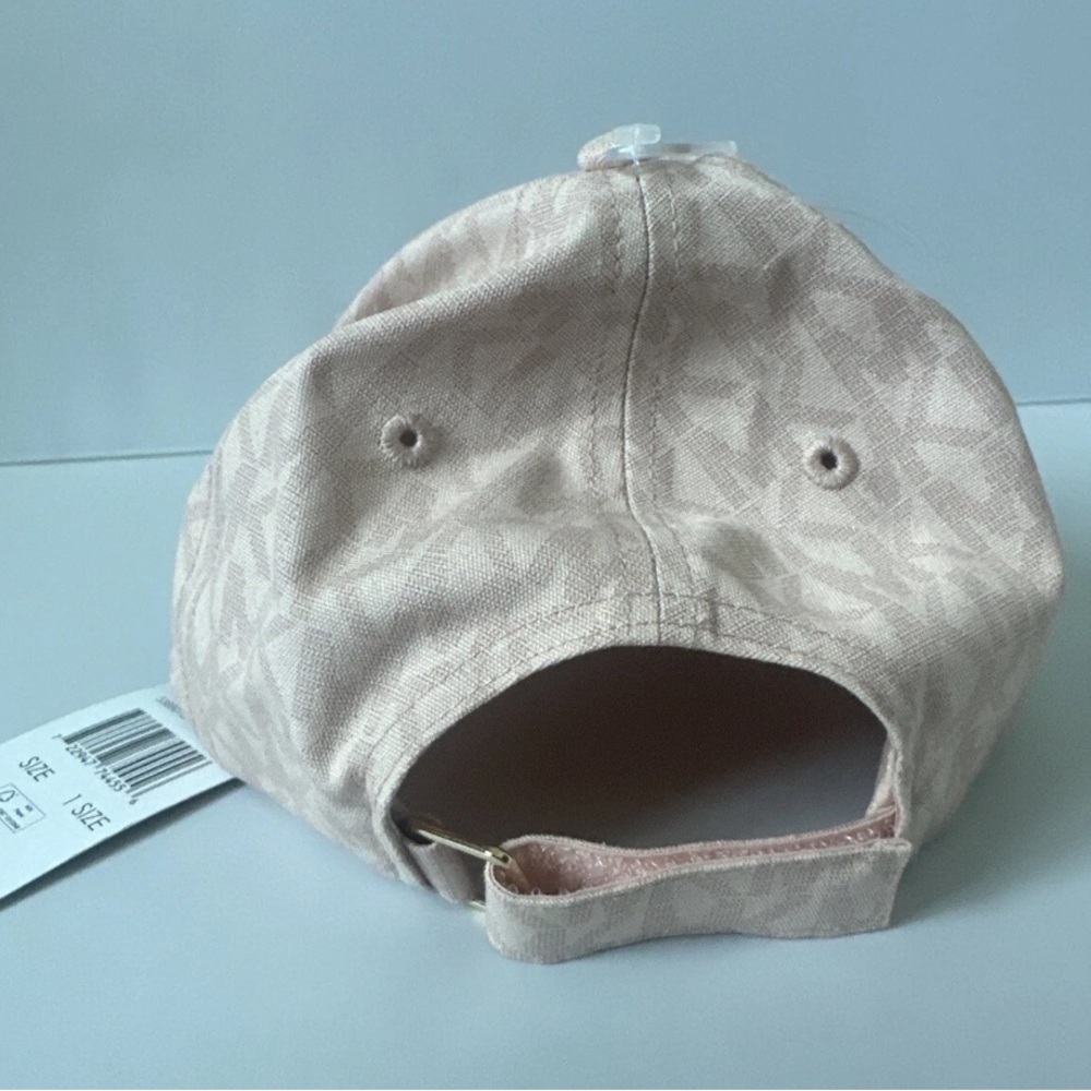 Michael Kors white/Grey Monogram Baseball Cap NWT one size - Picture 3 of 10